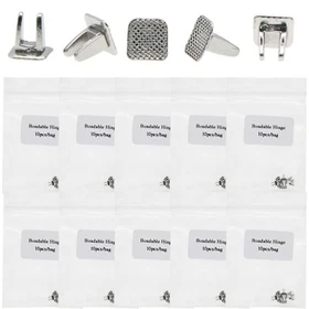 Dental Orthodontic Metal Ceramic Cleat Lingual Button Hinges Traction Hook Turbo