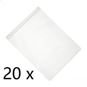 Frosted garment packaging bags, 10x14 in, 15/20/30/50 pcs, with ventilation hole