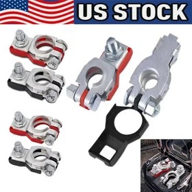 2XBattery Terminal Connector Top Post Positive Negative Heavy Duty Universal Lot