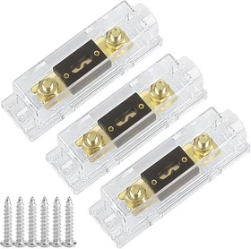 2 or 3 Pc 300 AMP ANL Fuse Holder Block 0/2/4/8 Gauge AWG Car Audio 300A 1/0 Zer