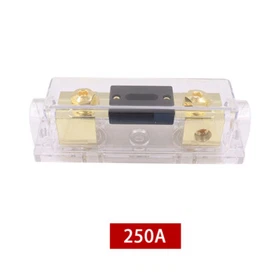 60-300A ANL Fuse Holder Gold 0 / 4 AWG Gauge Inline In Out Car Audio Power Fuse