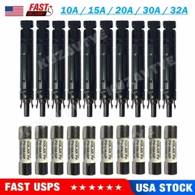 1~10PCS Solar Fuse Holder 10/15/20/30/32A in-line Connectors 1000V For PV System