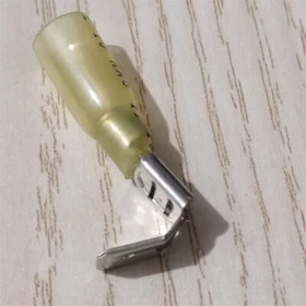 Heat Shrink Piggyback Spade Connector 3-Way Yellow AWG12-10 Spade Terminals