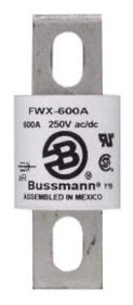 FWX-300A - Eaton Bussmann 300A 600V High Speed Fuse Stud Mount 200kAIC Interrupt