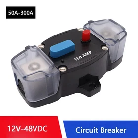 DC Circuit Breaker 50A-300A 12-48V Resettable Fuse Car Truck Audio Power