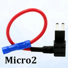 Mini Micro2 Low-Profile Fuse Tap Add Circuit Blade Holder ATC ATM ATR Standard