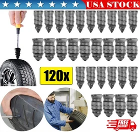 60/120x Tire Repair Rubber Nail, Rubber Screws Fast Tool Self-Service Universal