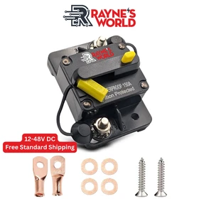 30A-300A Amp Waterproof Circuit Breaker Auto/Marine/Solar 12-48V DC Manual Reset