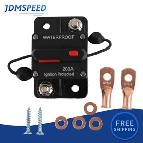 30A-300A Amp Circuit Breaker Audio Fuse 12V-48V DC Car Boat Manual Reset Switch