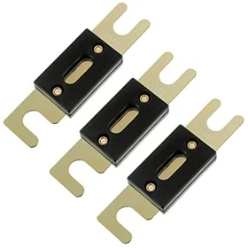 30 Amp to 500 Amp 32 VDC ANL Blade Fuse For car Audio and Video System, 3-Pack