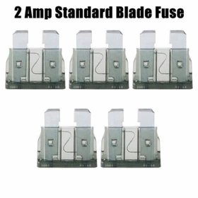 2A 100 Pack 2 AMP ATC/ATO STANDARD Regular FUSE BLADE CAR TRUCK BOAT MARINE RV