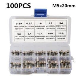 Glass Fuse Kit Set 5x20mm 6x30mm Fast Acting Fuses for Automotive Car Truck