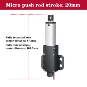 12V Electric Mini Linear Actuator Motor Stroke 10/15/20/30/50/75/100/150/200mm 