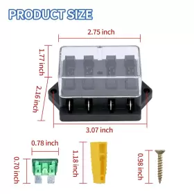 TJ609-10 TJ60910 Circuit Standard Ato Car Blade Fuse Box Boat #2