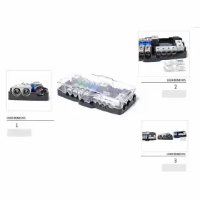 421113502944 1880CLUB Audio Stereo Anl Fuse Holder Box Block #2