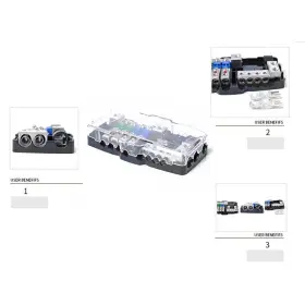 550722200801 1880CLUB Audio Stereo Anl Fuse Holder Box Block #2