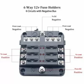 768492943563 AIXIPARTS Fuse Block Waterproof Box Led Warning #3