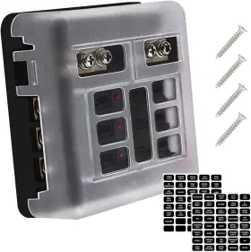 AM-FB01-06 AMPPER Fuse Box Negative Bus Atc Ato Block Led