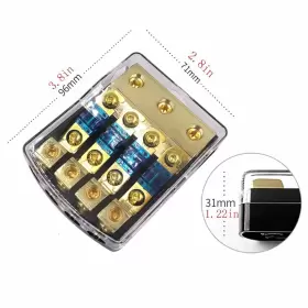 791751098988 ANCHI Mini Anl Fuse Holder Hifi Auto Block Su #2