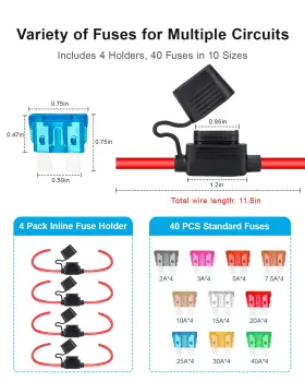 12GFH ANGONGORA Inline Fuse Holder Waterproof Blade #3
