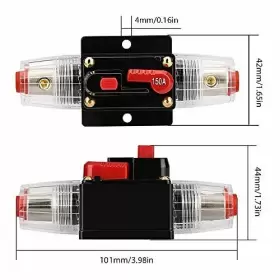 611714978280 ANJOSHI Fuse Holders Inline Circuit Breaker Car #3