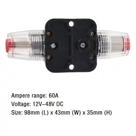 611714978570 ANJOSHI Fuse Holders Inline Circuit Breaker #2
