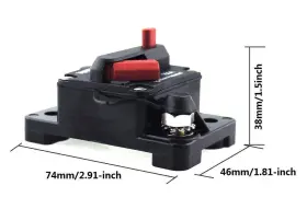 663751614232 ANJOSHI Breaker Manual Waterproof Inline Fuse #3