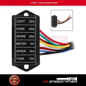 AS16708801AS AS SPEEDFATHER Blade Fuse Box Block Holder Wire