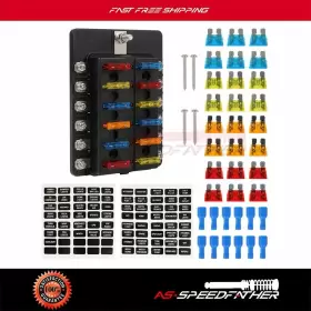 AS16710001AS AS SPEEDFATHER Car Marine Blade Fuse Box Block