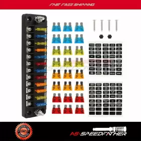 AS16711001AS AS SPEEDFATHER Waterproof Fuse Holder Block Box