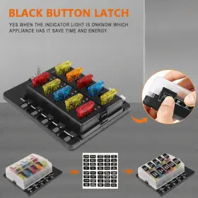 AUP16710801CP AUP Blade Fuse Box Holder Block Waterproof #3