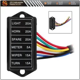 AUT1670880US AUTODEALSPARTS Blade Fuse Box Block Holder Wire