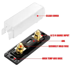 782685022804 AUTOMALL TECH Gauge Inline Anl Fuse Holder Block #3