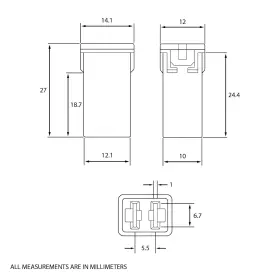 Jcase-tall-x AUTOMOTIVE AUTHORITY LLC Standard Fuse Suvs Amp #3