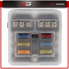 AP16710601Y AUTOPUPPY Blade Fuse Box Block Holder Led Car