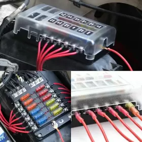 BXSH-12PCS AUXITO Car Marine Waterproof Fuse Box Block Holder #3
