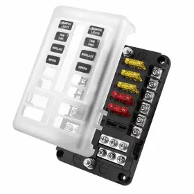 EOQ-WW-16451 AUXITO Car Fuse Box Block Holder Cover Led Light #2