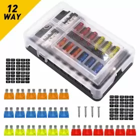 EOQ-WW-16451 AUXITO Car Fuse Box Block Holder Cover Led Light
