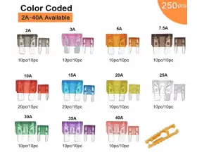TR500 BCSMMCAR Blade Fuses Standard Mini Car Rv Kit #2