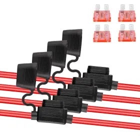 FH-001 BEAIGUNA Inline Fuse Holder Gauge Line Blade Amp