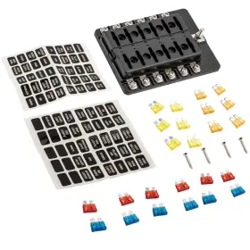 Q3ZBSI BFO Blade Fuse Box Block Holder Led Indicator Auto #2