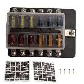 UFT4RL BFO Blade Fuse Box Holder Power Block Car Auto Marine