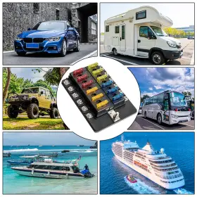 XBA3MJ BFO Blade Fuse Box Holder Standard Car Auto Boat Bus