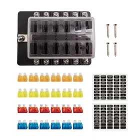 XU8CHI BFO Blade Fuse Box Block Holder Led Indicator Car Auto