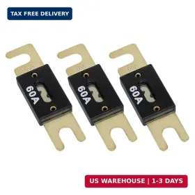 FUSE-60A-3PCS-04 BFXM Anl Blade Car Fuses Marine Inline Amp