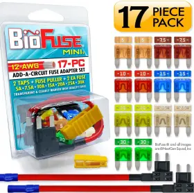 BF110030 BIOFUSE Awg Mini Apm Atm Car Fuse Holders Pack #3