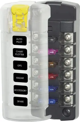 42729 BLUE SEA SYSTEMS Blade Fuse Block Cover Circuit