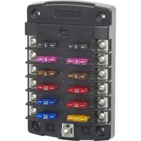 5034 BLUE SEA SYSTEMS Blade Fuse Block Ut Cover Circuit Bus