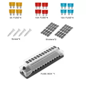 634759569176 BONATECH Blade Fuse Block Cover Box Holder Name #3