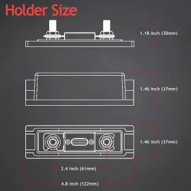 300A BRANDED01 Pack Fuse Holder Block Gauge Awg Car Audio Amp #3